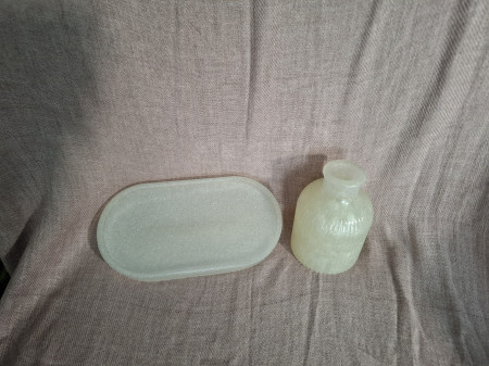 Aufstelller - Set - Tablet mit Vase