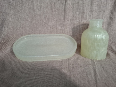 Aufstelller - Set - Tablet mit Vase